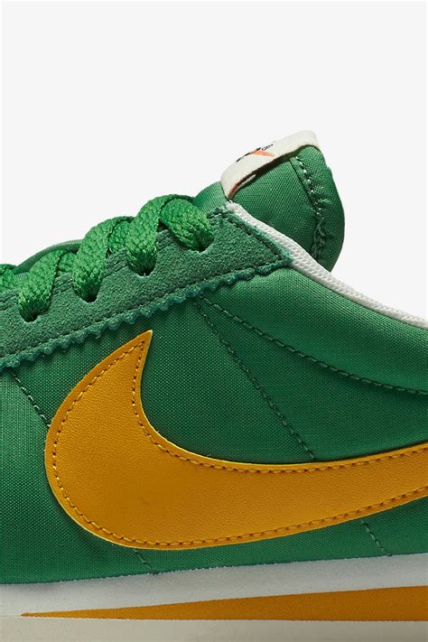 Women's Nike Classic Cortez Premium 'Classic Green & Yellow 